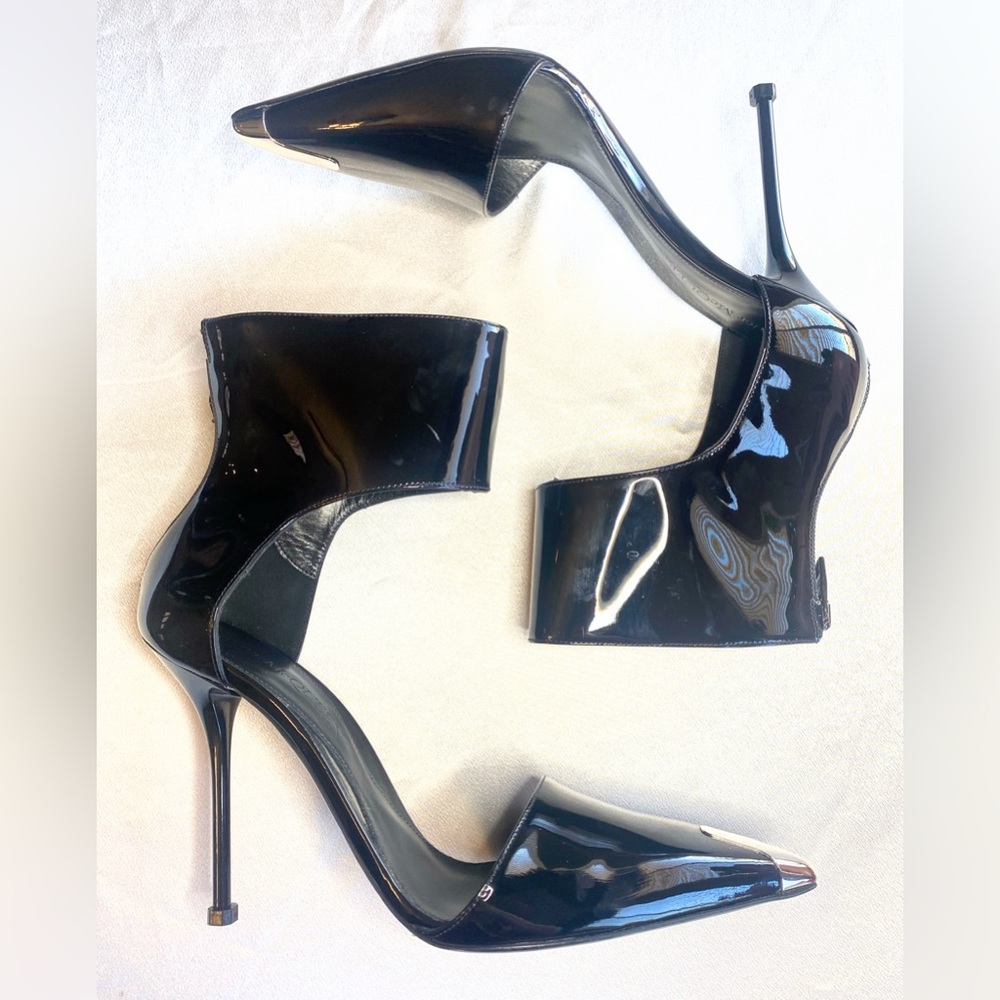 ALEXANDER MCQUEEN-Harness Punk Patent Leather Pumps - Picture 7 of 15